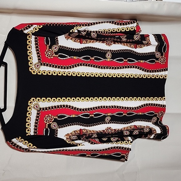 Chico Refined status 3/4 Sleeve Bkouse Top Sz 1 - Picture 3 of 8